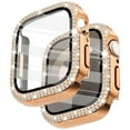 thumbnail image 1 of Dwitch 40mm Case Compatible with Apple Watch 40mm SE Series 6/5/4/SE 2nd Gen Case with Screen Protector, Shockproof Bling Diamond Overall Hard Rugged Protective Case,Rosegold, 1 of 4
