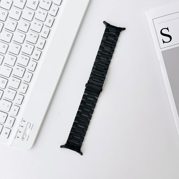 Dwitch Band Compatible with Samsung Galaxy Watch Ultra 47mm(2024),Metal Stainless Steel Bands Strap Men Women, with link remove tool, Black