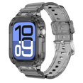 thumbnail image 1 of Dwitch Band for iWatch Series 10 42mm, Glitter TPU Transparent Sport Band with Case,Black, 1 of 5