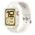 thumbnail image 1 of Dwitch Band for iWatch Series 10 42mm, Rugged TPU Sport Band with Integrated Case,Protective Bumper for Outdoor & Fitness Use,Starlight, 1 of 5