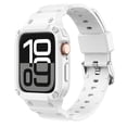 thumbnail image 1 of Dwitch Band for iWatch Series 10 42mm, Rugged TPU Sport Band with Integrated Case,Protective Bumper for Outdoor & Fitness Use,White, 1 of 5