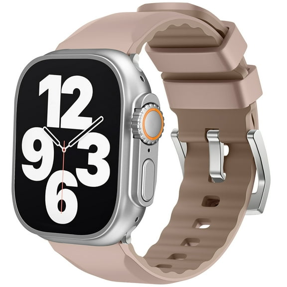 Dwitch Bands for Apple watch 38/40/41mm, Rugged Wide Silicone Waterproof Wristbands for Women Men,A