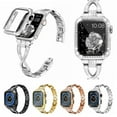 thumbnail image 1 of Dwitch Bling Band+Full Case Compatible with Apple Watch Series 6/5/4/SE 44mm for Women Girls,Glitter Diamond Metal Adjustable Bracelet Band & Cover for iWatch Series 6/5/4/SE 44mm,Silver Strap+Case, 1 of 8