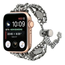 Dwitch Bracelet Band Compatible for Apple Watch 38mm 40mm 41mm, Adjustable Bling Crystal Handmade iWatch Band Series SE 9 8 7 6 5 4 3 2 1,Elastic Jewelry Bangle Wristband for Women Girl,Black