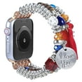 thumbnail image 1 of Dwitch Bracelet Beaded Bands for Women Compatible with Apple Watch Band 42/44/45/49mm,Fashion Handmade Boho Elastic Stretch Strap Fits for iWatch Series 10/9/8/7/6/5/4/3/2/1/SE/Ultra,Colorful, 1 of 5