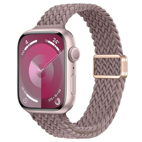 Dwitch Braided Stretchy Loop - Compatible with Apple Watch Band 38mm 40mm 41mm iWatch Bands Women Men,Elastic Woven Nylon Strap with Magnetic Clasp for Apple watch Series 9 8 7 6 SE 5 4 3 2 1,V