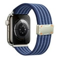 thumbnail image 1 of Dwitch Breathable Nylon Band Compatible with Apple Watch Band 38mm 40mm 41mm 42mm(Series 10) for Men Women, Adjustable Magnetic Closure Sport Straps fit for iWatch Series 10/9/8/7/6/5/4/3/2/1 SE,Blue, 1 of 5