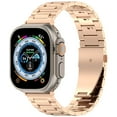 thumbnail image 1 of Dwitch Compatible with Apple Watch Band 49mm 45mm 44mm 42mm 41mm 40mm 38mm, Business Metal Watchband fits for iWatch Band Series 10, Ultra 2, SE, Ultra Series 9 8 7 6 5 4 3 2 1 Men & Women,Rosegold, 1 of 7