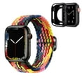 thumbnail image 1 of Dwitch Compatible with Apple Watch Series 3/2/1 Band & Case,Braided Elastic Solo Loop Nylon Band Strap Sports Women Men Kids Wristbands Straps for iWatch 42mm,Multi color, 1 of 8