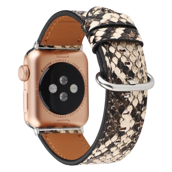 Dwitch Genuine Leather Band Compatible with Apple Watch Band 42/44/45/46/49mm, Luxury Leather Watch Band Fits for iWatch Ultra, Series SE/10/9/8/7/6/5/4/3/2/1, Replacement Strap for Women,Khaki