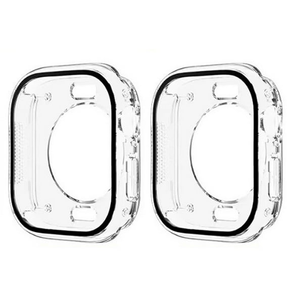 Dwitch Hard PC Shockproof Bumper Back Cover for Apple Watch Series 6/5/4/SE 40mm,No Screen Protector Bumper Case, Slim Lightweight Watch Bumper Cover,Compatible with Wireless Charging,2 Pack Clear