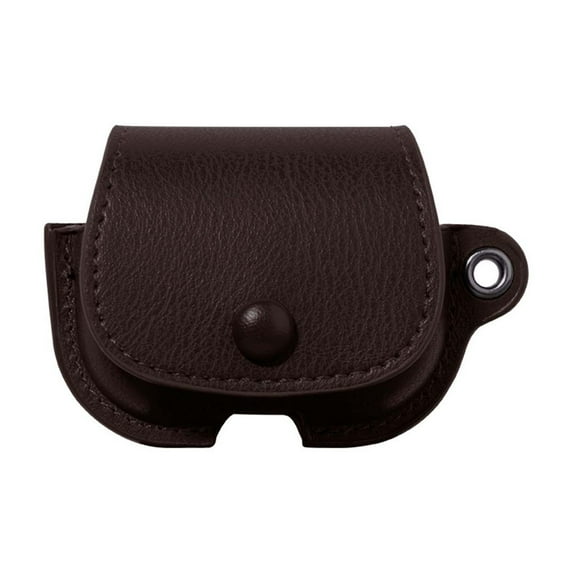 Dwitch Headphones Cases for Airpods Pro 2nd Gen (2022),Business PU Leather Headphones Case with Secure Snap-Fastener Charging Case Cover,Darkbrown