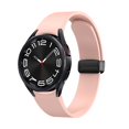 thumbnail image 1 of Dwitch Magnetic Silicone Leather Band for Samsung Galaxy watch 7 44mm, 20mm Breathable Magnetic Sport Band Replacement Strap,Fashion Magnetic Band for Galaxy watch 7 44mm,Pink, 1 of 6