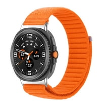 Dwitch Nylon Strap Compatible with Samsung Galaxy Watch 8 40mm 44mm / Galaxy Watch 8 Classic 46mm,Slim Breathable Fashion Adjustable Replacement Band for Galaxy Watch 8 Classic 46mm 2025,Orange