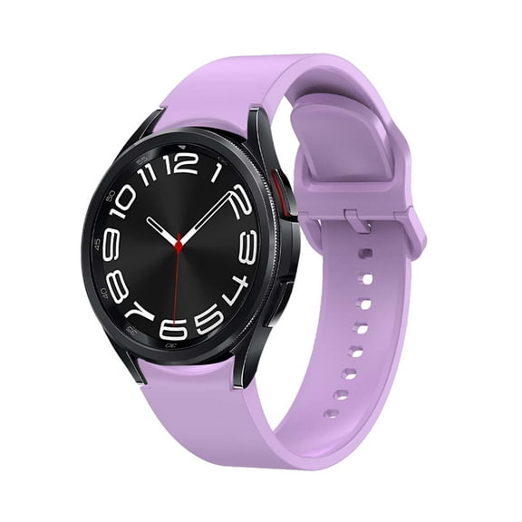 Dwitch One-Click Bands Compatible with Samsung Galaxy Watch 4 classic 46mm,No Gap Soft Silicone Sport Replacement Strap for Galaxy Watch 4 classic 46mm Band Women Men,Silicone Sports Strap,Putple