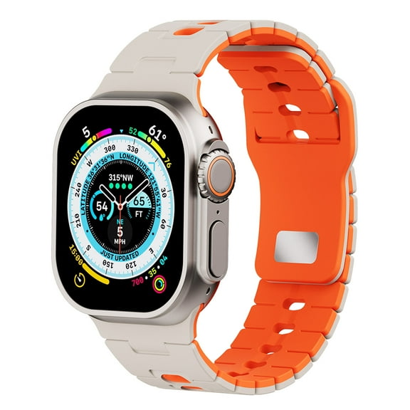 Dwitch Premium Silicone Sport Watch Strap,Fashionable Slim Luxury Band for Apple Watch Ultra 49mm, Series 10 9/8/7/6/5/4/3/2/1/SE,Stylish Replacement Wristband for Men&Women 38/40/41/42MM Band,A