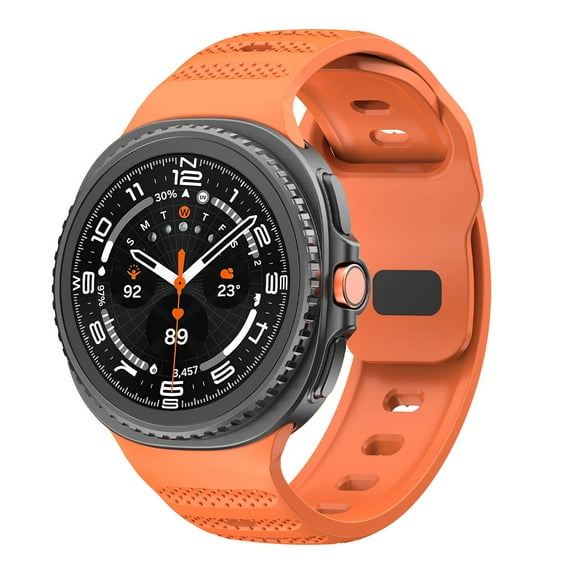 Dwitch Rugged Watch Band Compatible with Samsung Galaxy Watch 8 40/44mm/Classic, Rugged Sport Silicone Replacement Bands for Men Women,Silicone Band Strap for Galaxy Watch 8 40/44mm/Classic,Orange