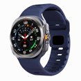 thumbnail image 1 of Dwitch Silicone Sports Band for Samsung Galaxy Watch Ultra Bands 47mm, Rugged Sport Strap Wristbands for Galaxy Watch 7 Ultra 2024 Men Women, Darkblue, 1 of 6