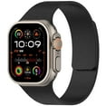 thumbnail image 1 of Dwitch Soft Magnetic Silicone Band for Apple Watch Ultra 49mm 46mm 45mm 44mm 42mm, Skin-Friendly Magnetic Litchi Pattern Band for iWatch Ultra 2 Series 10 9 8 7 6 5 4 3 2 1 SE for Men Women,Black, 1 of 4