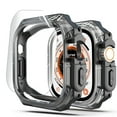 thumbnail image 1 of Dwitch Soft TPU Frame Bumper Watch Cover for Apple iWatch Series 6/5/4/SE 40mm with 3-Pack Clear Soft Screen Protector,Heavy Duty TPU & Hard PC Bumper for iWatch Series 6/5/4/SE 40mm,Blackclear, 1 of 11