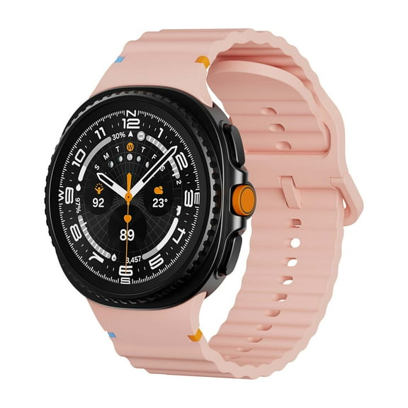 Dwitch Sport Strap Compatible with Samsung Galaxy Watch 8 40mm 44mm/Watch 8 Classic 46mm,Waterproof Soft Silicone Bands fits for Galaxy Watch 8 40/44mm/watch 8 Classic 46mm for Women Men,Pink