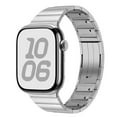 thumbnail image 1 of Dwitch Stainless Steel Bands for Apple Watch Ultra 2/Ultra 49mm, Adjustable Stainless Steel Replacement Watch Band for iWatch SE2 SE Series 10 9 8 7 6 5 4 3 2 1 46mm 45mm 44mm 42mm for Men,Silver, 1 of 8