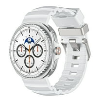 Dwitch Strap Compatible with Samsung Galaxy Watch 8 Classic 46mm/Galaxy Watch 8 40mm 44mm Band,Soft Silicone Sport Strap for Galaxy Watch 8/8 Classic 46mm/40mm/44mm Replacement Bands Women Men,White