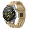 thumbnail image 1 of Dwitch band for Galaxy Watch 6 40, Breathable Silicone Sport Band with Ventilation Holes,Brown, 1 of 4