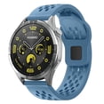 thumbnail image 1 of Dwitch band for Galaxy Watch 6 44mm, Breathable Silicone Sport Band with Ventilation Holes,Blue, 1 of 4