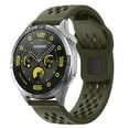 thumbnail image 1 of Dwitch band for Galaxy Watch 6 classic 47mm, Breathable Silicone Sport Band with Ventilation Holes,Olivegreen, 1 of 4