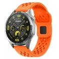 thumbnail image 1 of Dwitch band for Galaxy watch FE 40mm, Breathable Silicone Sport Band with Ventilation Holes,Orange, 1 of 4