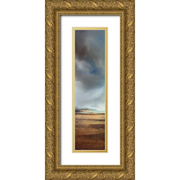 Dworok, Peter 8x18 Gold Ornate Wood Framed with Double Matting Museum Art Print Titled - Coastal Retreat I