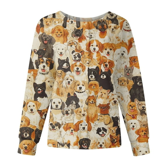 Dwralegc Earthy Yellow Scrub Jackets for Woman Plus Size Scrubs Set Cute Cartoon Print Long Sleeve Scrub Tops Snap Front Working Nurses Uniform Earthy Yellow L