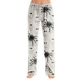 thumbnail image 1 of Dwralegc Halloween Pajama Pants Women Long Bottoms Casual Pajama Pants Elastic Waist Cute Halloween Printed Soft Pj Pants Gray XL, 1 of 7