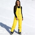 thumbnail image 1 of Dwralegc Ski Overalls Women Insulated Windproof Warm Ski Overalls Outdoor Ripstop Snowboarding Pant Waterproof Bib Overalls Sport Ski Snow Overalls Yellow L, 1 of 7