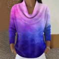 thumbnail image 1 of Dwralegc Sweaters for Women 2025 Casual Multicolor Cowl Neck Knit Clothes Long Sleeve Pullover Jumper Fashion Winter Spring Sweater Purple XL, 1 of 5
