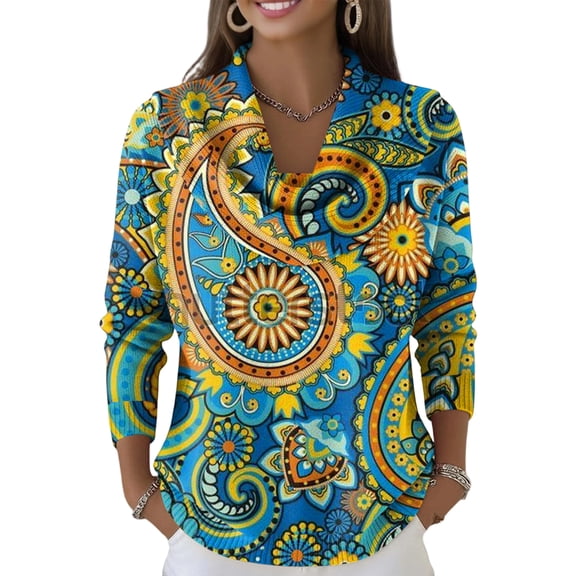 Dwralegc Womens Sweaters Casual Solid Color Jumper Knitted Clothes Long Sleeve Blouses Cowl Neck Trendy Autumn and Winter Sweater Blue 2XL