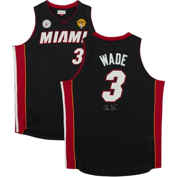 Dwyane Wade Miami Heat Autographed Black Mitchell & Ness Authentic Jersey - Fanatics Authentic Certified