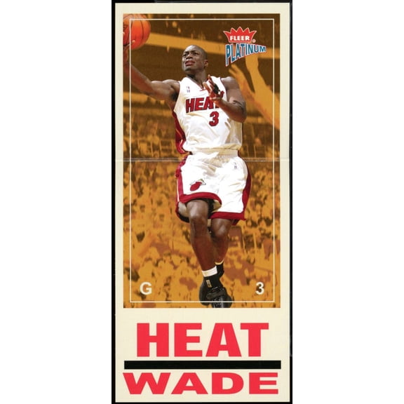 Dwyane Wade Rookie Card 2003-04 Fleer Platinum Big Signs #8