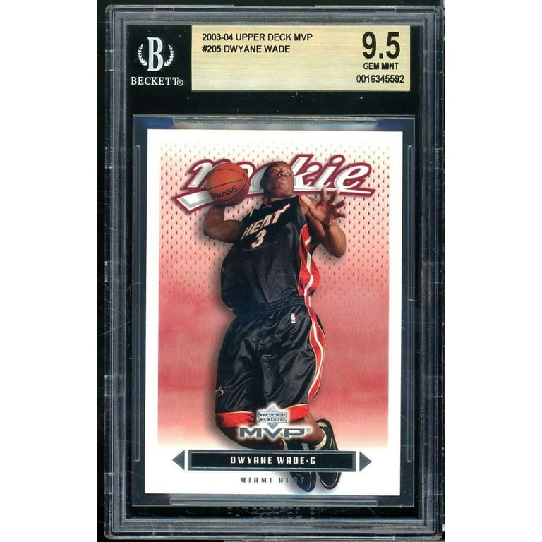 Dwyane Wade Rookie Card 2003-04 Upper Deck MVP #205 BGS 9.5