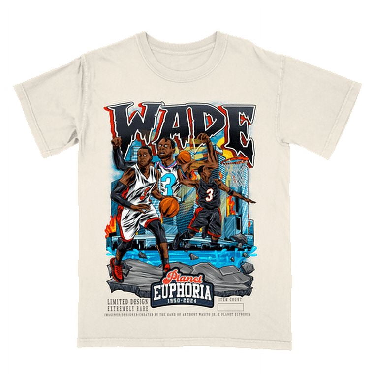 Dwyane Wade Tee NewEraNATees T Shirt Unisex, Color: White, Size: 3XL - Walmart.com