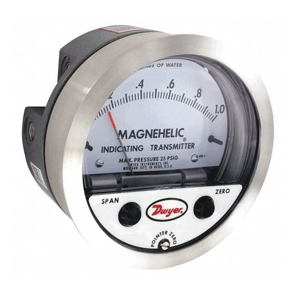 Dwyer Instruments Differential Pres Indicating Transmitter 605-20