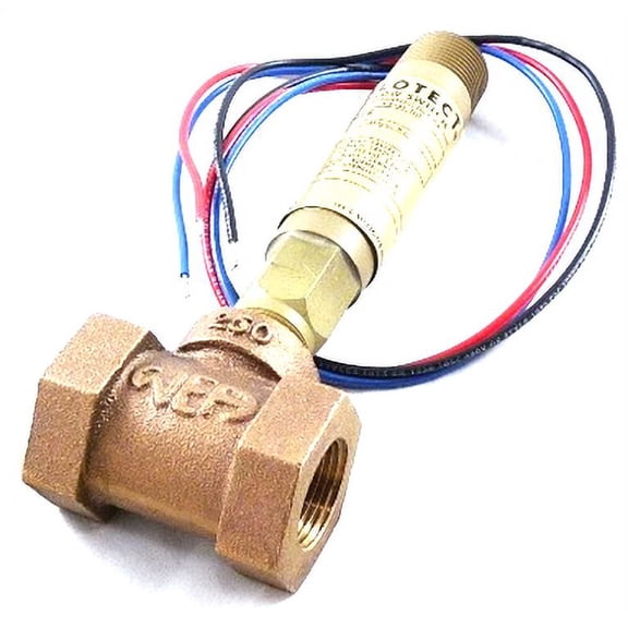 Dwyer Instruments V6EPB-B-S-2-B - 3/4" SPDT Xprf Brass Flow Swt