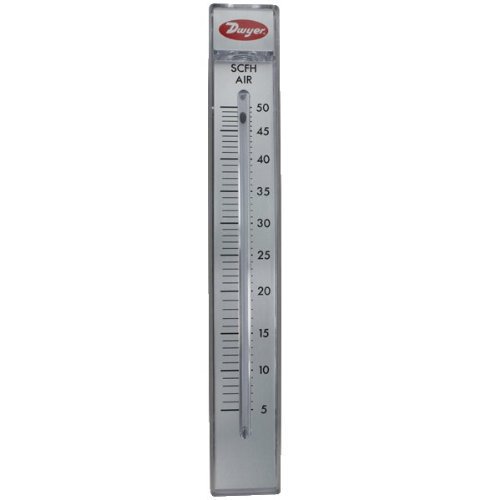 Dwyer Rate-Master Flowmeter, RMC-123, 2% Acc, 3-30 SCFM air, PC Body J101