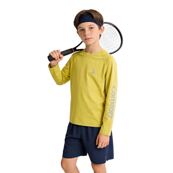 DxhmoneyHX Boys Athletic T Shirts Short Sleeve Kids Youth Shirts Moisture Wicking Quick Dry Tees Sports Training Performance Tops