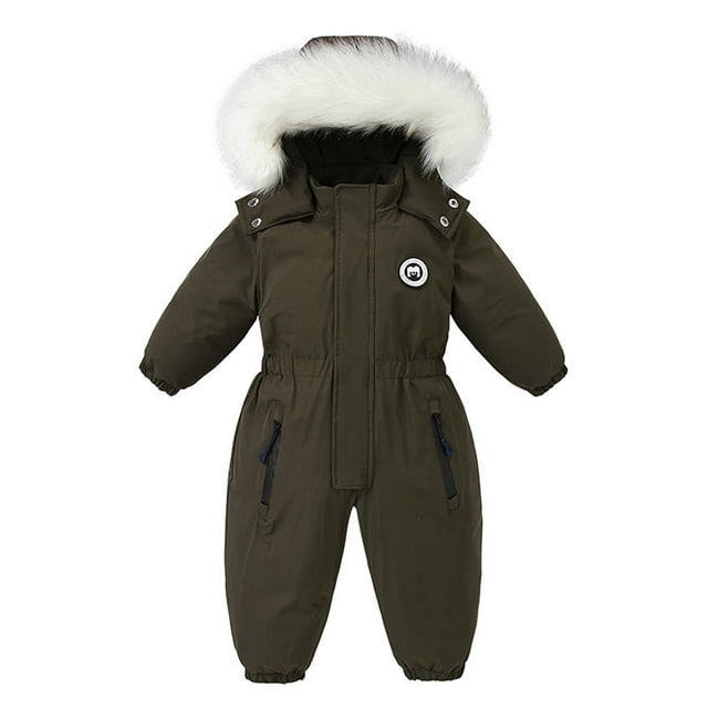 DxhmoneyHX Boys and Girls One Piece Snowsuits Overalls Ski Suits Winter