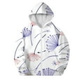 thumbnail image 1 of DxhmoneyHX Girls Hoodies Fashion Floral Printed Full Zip Up Jacket Winter Long Sleeve Casual Outerwear Soft Comfy Fall Coats with Pockets Size 4 Years, 1 of 5