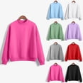 thumbnail image 1 of DxhmoneyHX Girls Sweatshirt Casual&nbsp;Loose Mock Neck Long Sleeve Shirts Fall Winter Clothing Fashion Solid Lightweight Going Out Tops Size 9 Years, 1 of 8