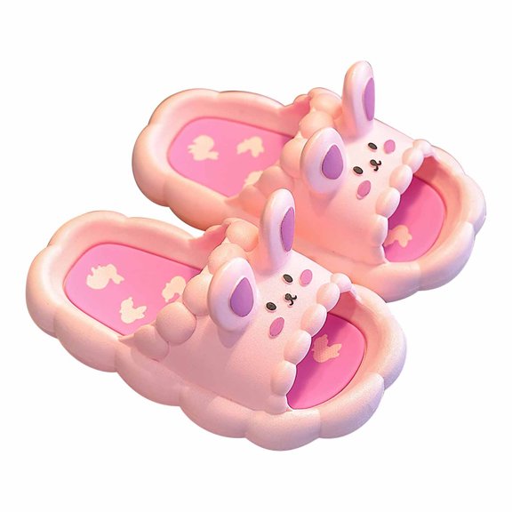 DxhmoneyHX Kids EVA Non-Slip Cloud Slippers Open Toe Comfy Soft Sandals for Toddler Boys Girls Cartoon Bathroom Shower Summer Pool Beach Slides Slippers