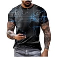 thumbnail image 1 of DxhmoneyHX Men's Casual T Shirt Big and Tall Summer Short Sleeve Crew Neck Tee Tops Casual Print Regular Fit Breathable TShirt S-5X, 1 of 4